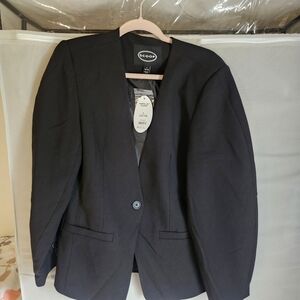 Scoop Black Single-Button Tailored Blazer